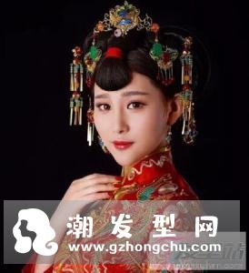 超美古装新娘发型 散发端庄古典贵气