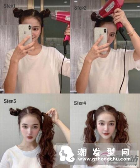 网红韩式羊毛卷发型怎么弄 长发5分钟快速卷完整颗头教程