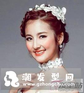 适合圆脸的新娘发型 这些发型超修颜全场最美