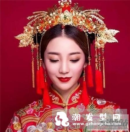 新娘秀禾服头饰发型 影楼新娘古装造型