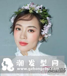 有刘海的新娘发型 百变刘海瘦脸显气质