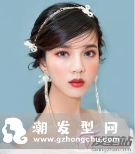 如何扎新娘头发好看 浪漫风低扎新娘发型超美