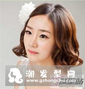 圆脸新娘适合的发型 修颜短发打造巴掌脸