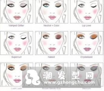 眼影颜色搭配和画法图 九款适合亚洲女生的眼影配色