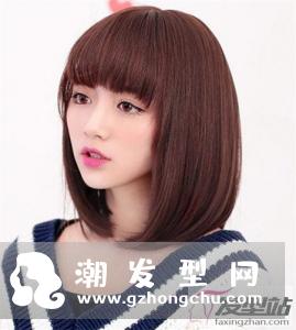 齐肩内扣梨花头 甜美女生短发