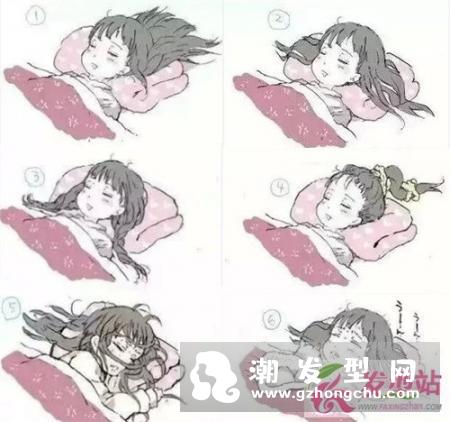 妹子们睡觉时候的头发 睡觉时头发正确的放置方式