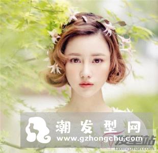 韩式新娘短发发型 短发新娘照样能仙气满满