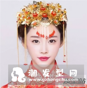 中国风古装新娘发型 演绎唯美古装感