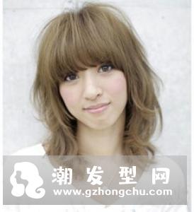 毛束感烫发图片 适合头小的人