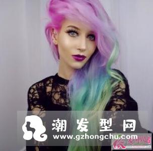 发光发型图片 像彩虹发型