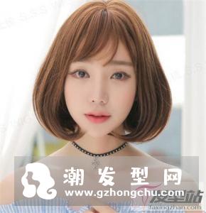 减龄甜美括号波波头短发 内扣发尾设计瘦脸效果惊人
