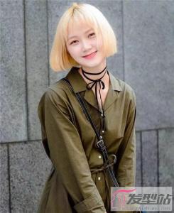 亚麻白金波波短发 甜美显白又撩人