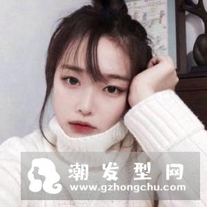 赵丽颖半丸子头同款发型图片 侧分半丸子头怎么扎