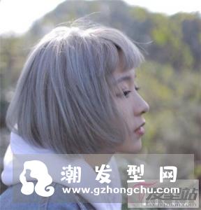 波波头流行染发 烫染bobo时髦显瘦