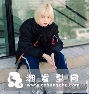 亚麻白金波波短发 甜美显白又撩人