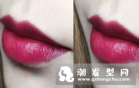 纪梵希梅子色口红315试色图片 厚涂和薄涂的区别