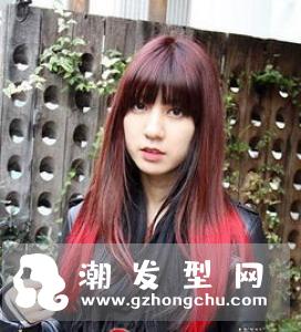 短发挑染什么颜色好看 橘红色挑染不错