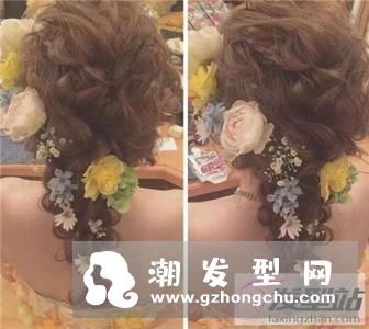 鲜花新娘发型图片 浪漫优雅一见倾城