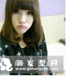 方脸适合短发吗 金栗色西瓜头不错