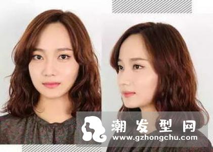 W烫发型图片 蛋卷烫和水波痕烫发混合