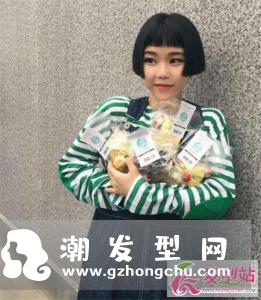 一刀切短直发波波 校园少女高冷范