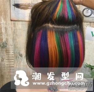 波波头最新染发 隐藏染经典时髦