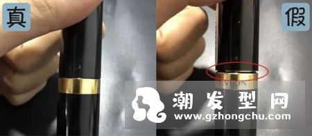 露华浓口红真假对比图 从盖子的松紧程度可以判断