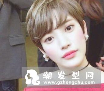 女生短发颜色大全图片 亚麻色浅棕色不错