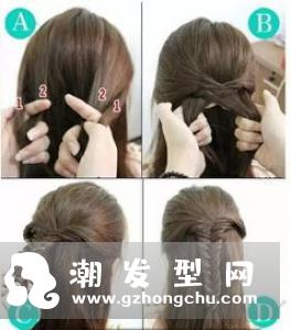 短发自己可以扎的发型 慵懒女孩必学睡不醒编发技巧