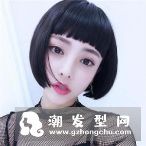 A字减龄波波头 上窄下宽显瘦短发