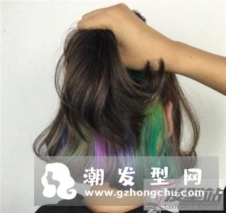 波波头最新染发 隐藏染经典时髦