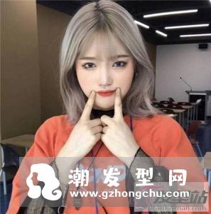 波波头染发颜色大全　白金奶奶灰雾霾蓝