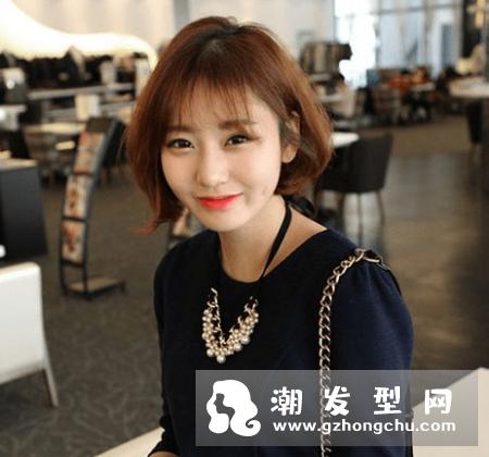 波波烫发型图片短发 层次A字括号波波短发更显瘦