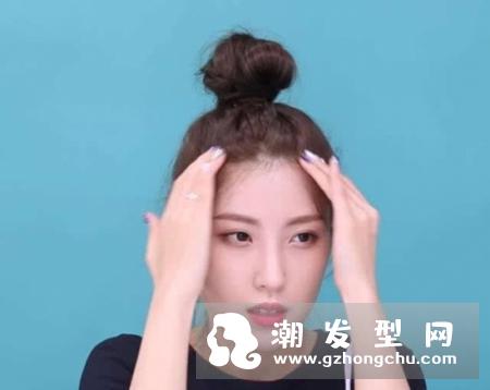 没有刘海怎么扎头发好看 夏日清爽丸子头怎么扎