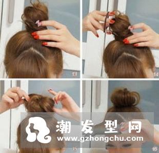 今年流行丸子头的扎法 随性可爱女星都在扎