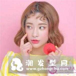 文艺学生头短发 黑短直波波头