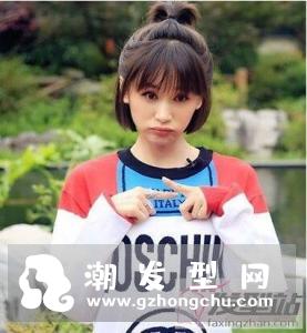 短发自己可以扎的发型 简单波波头扎发红遍时尚圈