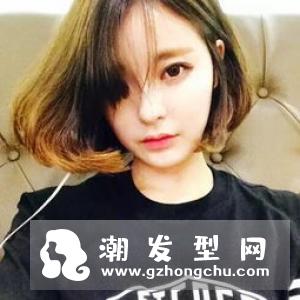 一刀切短直发波波 校园少女高冷范