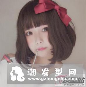 减龄甜美括号波波头短发 内扣发尾设计瘦脸效果惊人