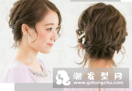 短发怎么盘发好看 发尾用发夹固定