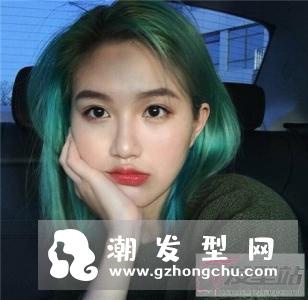 波波头染发颜色大全　白金奶奶灰雾霾蓝