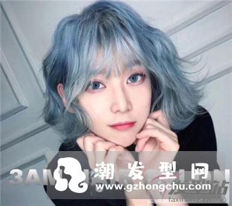 波波头流行染发 烫染bobo时髦显瘦