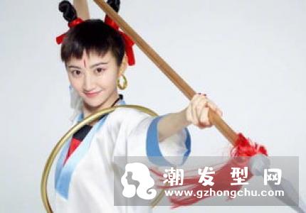 景甜哪吒头发型图片 这是要放飞自我的节奏