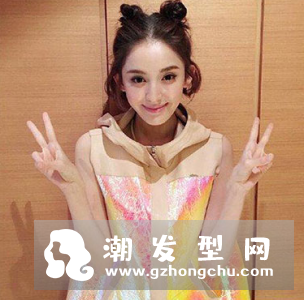 犄角头发图片 迪丽热巴你好美