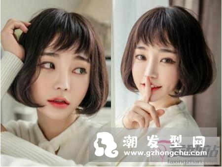 时尚波波头短发发型 内扣设计非常减龄瘦脸