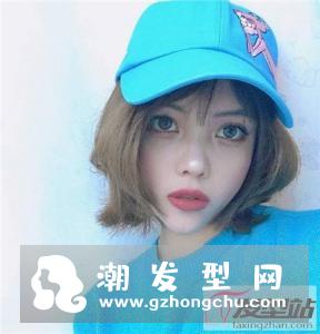 波波头染发颜色大全　白金奶奶灰雾霾蓝