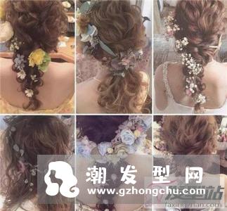 鲜花新娘发型图片 浪漫优雅一见倾城
