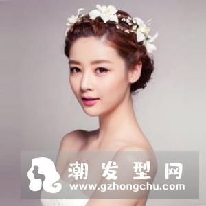鲜花新娘发型　款款美到犯规