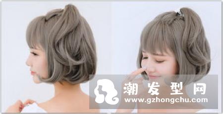 A字减龄波波头 上窄下宽显瘦短发