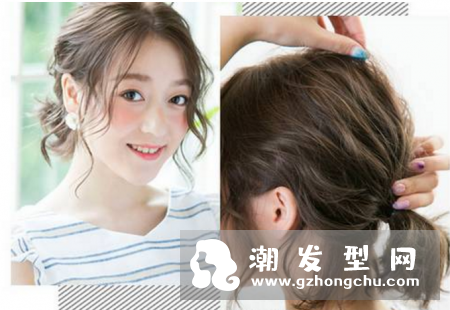 短发马尾辫的扎法 发蜡少不了